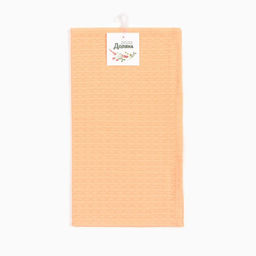 Набор кухонных полотенец Доляна, цвет коралловый, 35х60см-2шт, 100% хл, вафля, 220 гр/м2  фото 5