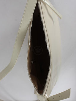 Сумка женская натуральная кожа GU 2066-2075, 1отд, плечевой ремень, молочный SALE 265016 - Adelia фото 3