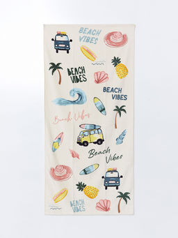 LC Waikiki Kari_ik Bask_l_ Kad_n Plaj Havlusu 70x150 cm