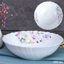 Тарелка глубокая суповая 480 мл 155 мм / TW-60XN (7158) /уп 6/72/ Шиповник
