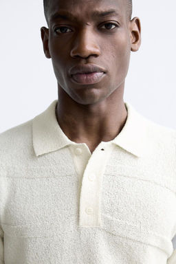 WAVY KNIT POLO SHIRT - Zara фото 5