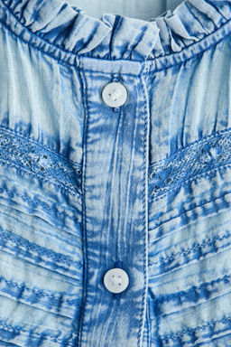 Blusa de algod?n efecto denim - H&m фото 4