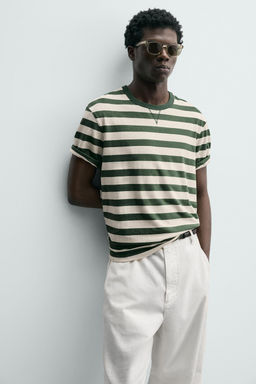 CAMISETA MANGA CORTA RAYAS / rayas - Zara фото 6