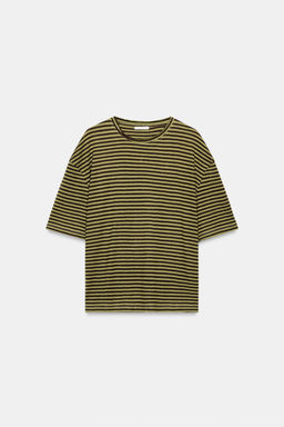 CAMISETA RAYAS R?STICA / Marr?n / Verde
