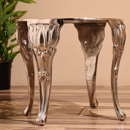 Столик кофейный, 36×36×32 см, алюминий