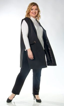 1040 жакет-жилет на подкладке - Ckc collections фото 3