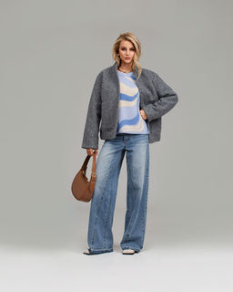 Вязаный трикотажный джемпер ,в составе ШЕРСТЬ - Sahar art lab фото 10