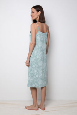 VERY NEAT _ Е 10002/голубой прибой,кружевные цветы сорочка жен  фото 3