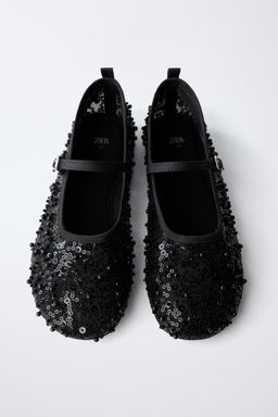 BALLERINAS WITH FAUX PEARL BUCKLE - Zara фото 13