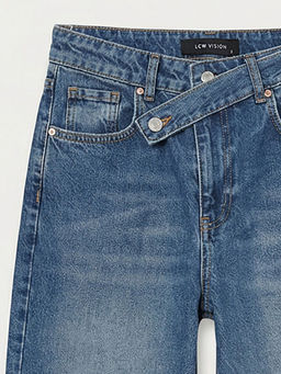 Wideleg Kad?n Jean Pantolon