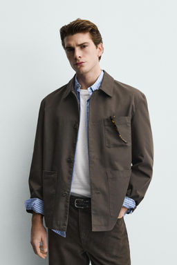 SOBRECAMISA CANVAS FORRO CONTRASTE / Vis?n - Zara фото 2