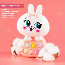 Игрушка музыкальная Мой кроля, световые и звуковые эффекты - Zabiaka фото 4