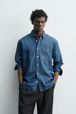 SELVEDGE DENIM SHIRT - Zara фото 11