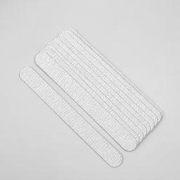 Цена за 10 шт. Сменный файл для пилки, на вспененной основе, абразивность 80, 18 см, фасовка 10 шт, цвет серый - Queen fair фото 2