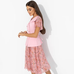 Костюм с юбкой комбинированный, Сияние уверенности (2 в 1)