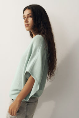Top de punto con mangas murci?lago - H&m фото 6