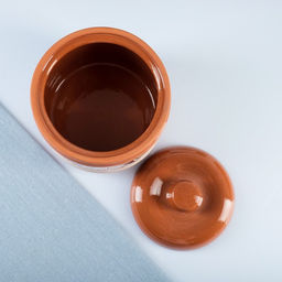 Банка для сыпучих продуктов Кунгурская керамика «Виктория», 900 мл, коричневая