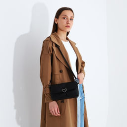 Сумка-клатч на магните, длинный ремень, цвет чёрный - Simaland фото 8