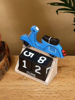 Календарь настольный Мопед, 145.514 см, дерево, синий - Simaland фото 4