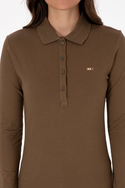 Kad_n Haki Basic Polo Yaka Sweatsh_rt Sepette S_rpriz _ndirim - U.s. polo assn фото 13