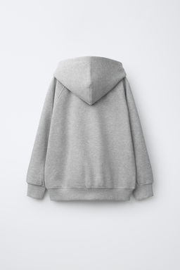 SUDADERA CREMALLERA CAPUCHA / Gris vigor? - Zara фото 2