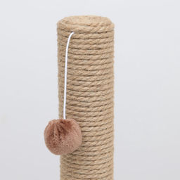 Когтеточка «Столбик», 54×30×30 см, на подставке, джут, цвет МИКС