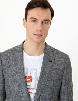 Серый Экс. Узкая куртка - Cacharel фото 9