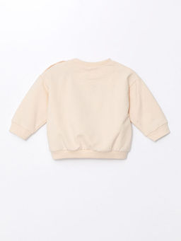 Bisiklet Yaka Aslan Kral Bask?l? Kal?n Erkek Bebek Sweatshirt - Waikiki фото 2