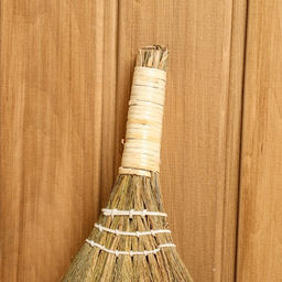 Веник-метёлка, 25 см, сорго, бамбук
