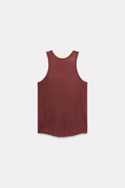 CAMISETA MANGA SISA / blanco-naranja - Zara фото 5