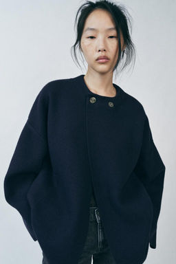 KNIT JACKET WITH METAL FASTENING - Zara фото 10