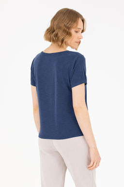 U. S. Polo Assn Женская темно-синяя футболка с круглым вырезом - U.s. polo assn фото 5