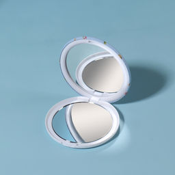 Цена за 3 шт. Зеркало складное Цветы, d=7.5 см, с увеличением х2, рисунок МИКС - Qf фото 5