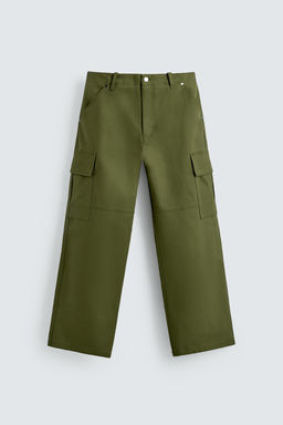 RELAXED FIT CARGO TROUSERS - Zara фото 8