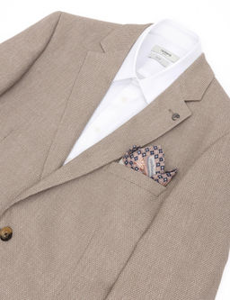 Светло-коричневый шерстяной платок