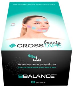 Кросс тейпы для лица CROSS TAPE BEAUTY 2,8 см х 3,6 см размер B цвет мята