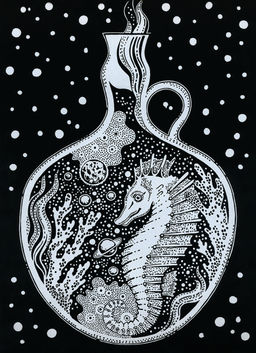 Hobbius GHPB-07 Набор для творчества Гравюра-блокнот 14 x 20 см Безбрежный океан  фото 10