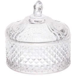 Сахарница стеклянная 250мл "Сладкая мечта" клетка