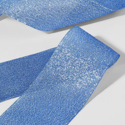 Лента парчовая, 50 мм, 23 1 м, цвет синий №037 - Арт узор фото 4