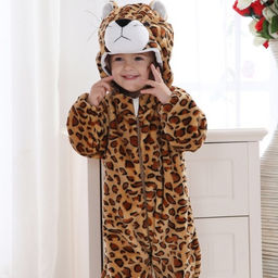 Плюшевый комбинезон Леопард