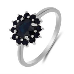 Кольцо, сапфир корунд, Эвридика