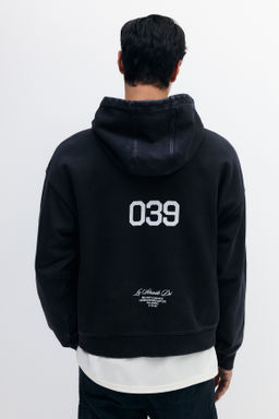Sudadera con efecto lavado Oversized Fit - H&m фото 4