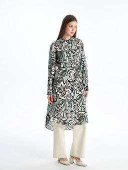 Desenli Oversize Kad?n G?mlek Tunik