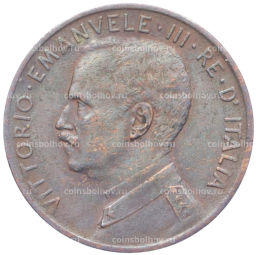 Монета 2 чентезимо 1914 года Италия