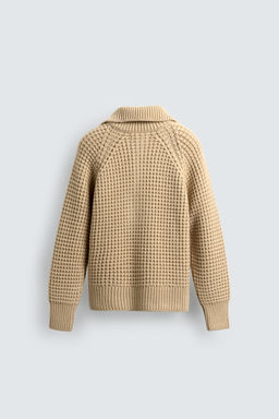 LIMITED EDITION WAFFLE-KNIT JUMPER - Zara фото 9
