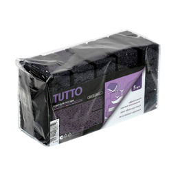 Набор губок для мытья посуды 5 шт.( 9,5*6,5*3,5см) черный Tutto арт. 17786