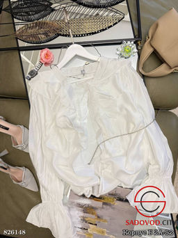 Нарядная блузка с воланами