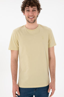 Erkek Regular Fit Bisiklet Yaka A__k Haki Basic Ti__rt Sepette S_rpriz _ndirim - U.s. polo assn фото 4