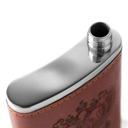 Фляжка Герб, нержавеющая сталь, 120 мл, 4 oz