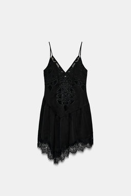ZW COLLECTION ASYMMETRIC SHORT DRESS - Zara фото 6